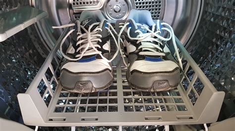 drying shoes in samsung dryer.